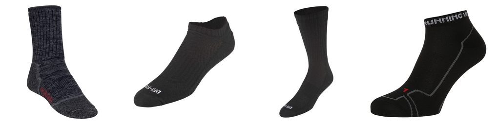 ladies black sports socks